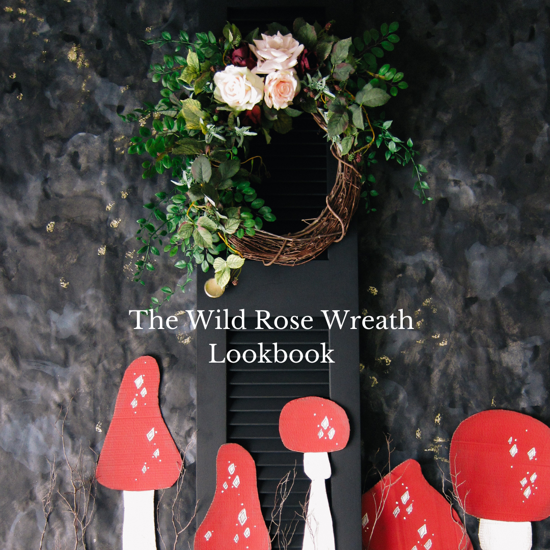 The Refreshed Modern Wild Rose Wreath Lookbook