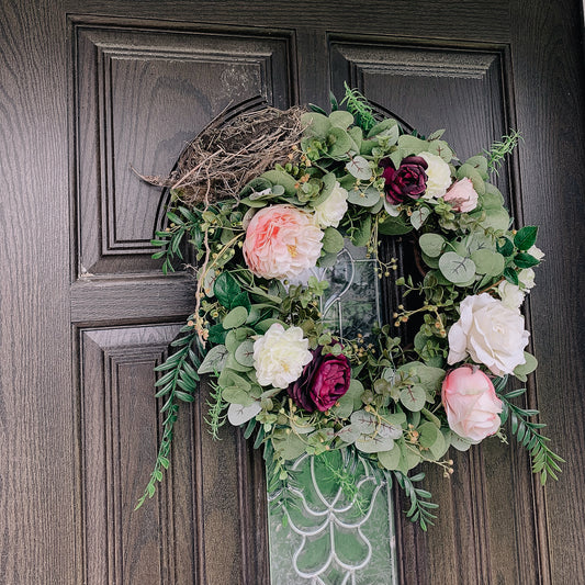When a Bird Makes a Nest in Your Wreath